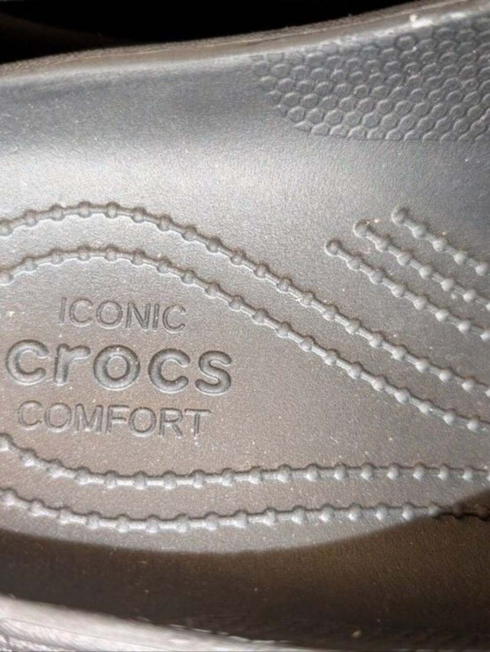 NWOB Crocs Stomp Loafer Iconic Comfort 209937-060 W 10 Men 8 Travel Rubber Blk - Picture 10 of 10